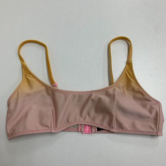 Triangl Shimmer Bikini Top Womens M Medium Sunrise Low Scoop Adjustable Strap - Picture 8 of 12